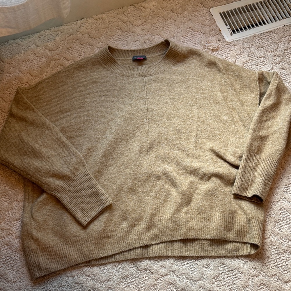 Vince Camuto Women’s Camel Crewneck Sweater